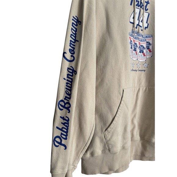 Pabst Blue Ribbon Men's Retro Hoodie Hoody PBR American Lager Beer Size XL - Picture 3 of 6